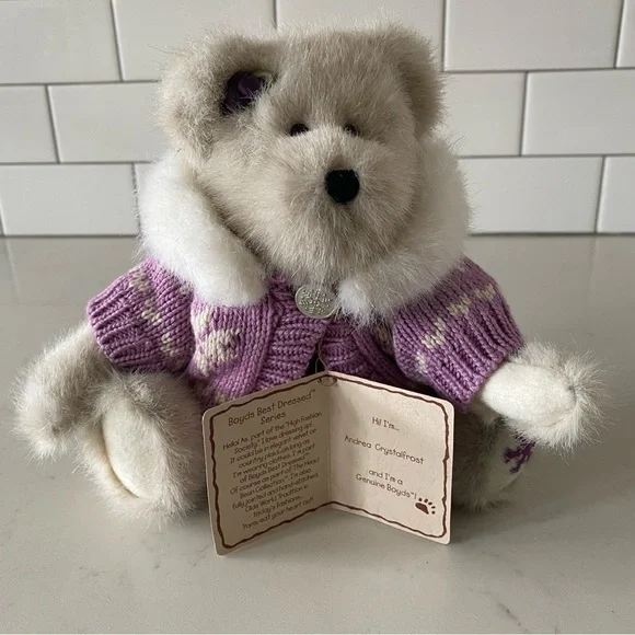 Boyd’s Bear “Andrea Crystalfrost” Best Dressed Series Stuffed Animal Plush - Picture 7 of 12